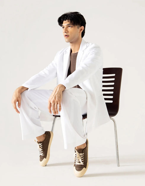 OVERSIZED TAILORED PANAMA BLAZER